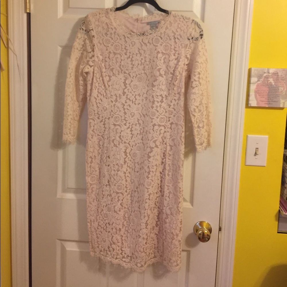 Pale Pink Lace Dress