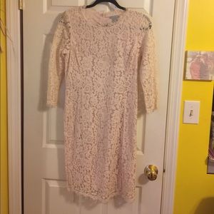 Pale Pink Lace Dress