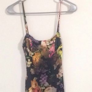 Floral print body dress
