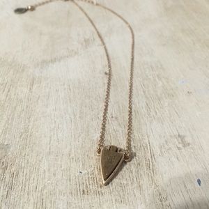 Druzy arrow head necklace