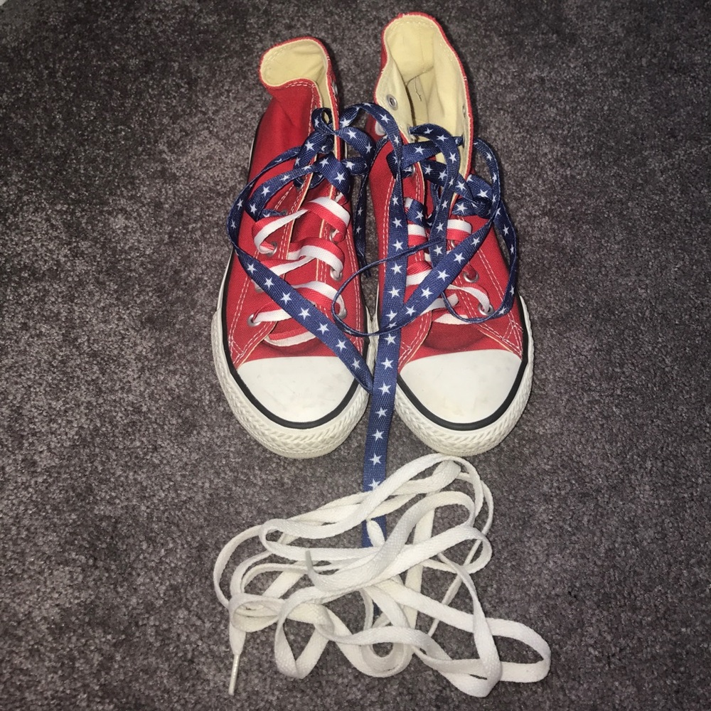 Red High Top Converse