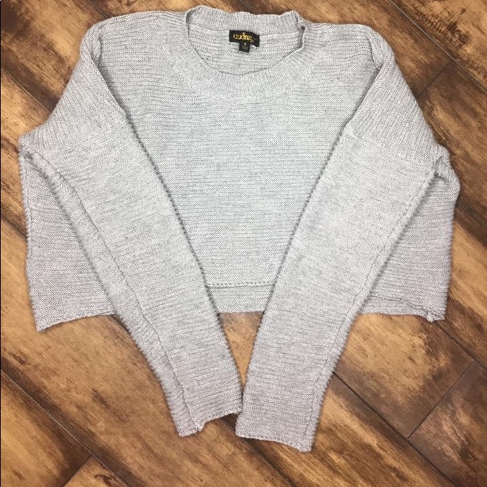 Crop top women's sweater.