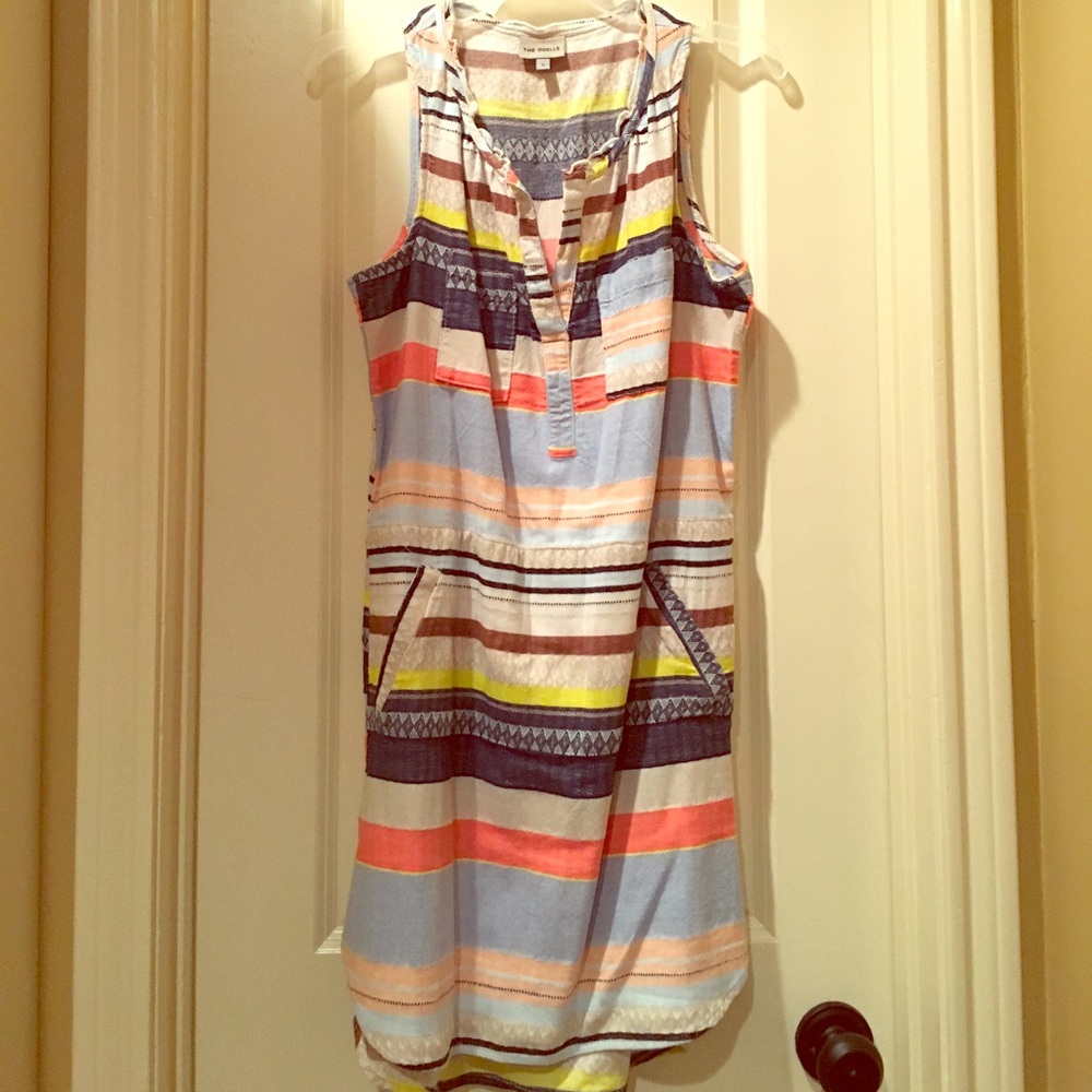 Anthropologie Linen Shirt Dress Size S