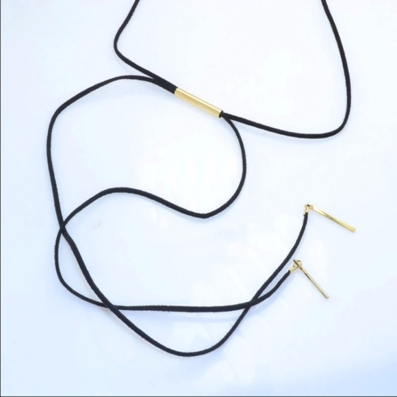 5 for $25 Leather Necklace with Gold Tips - Picture 2 of 3