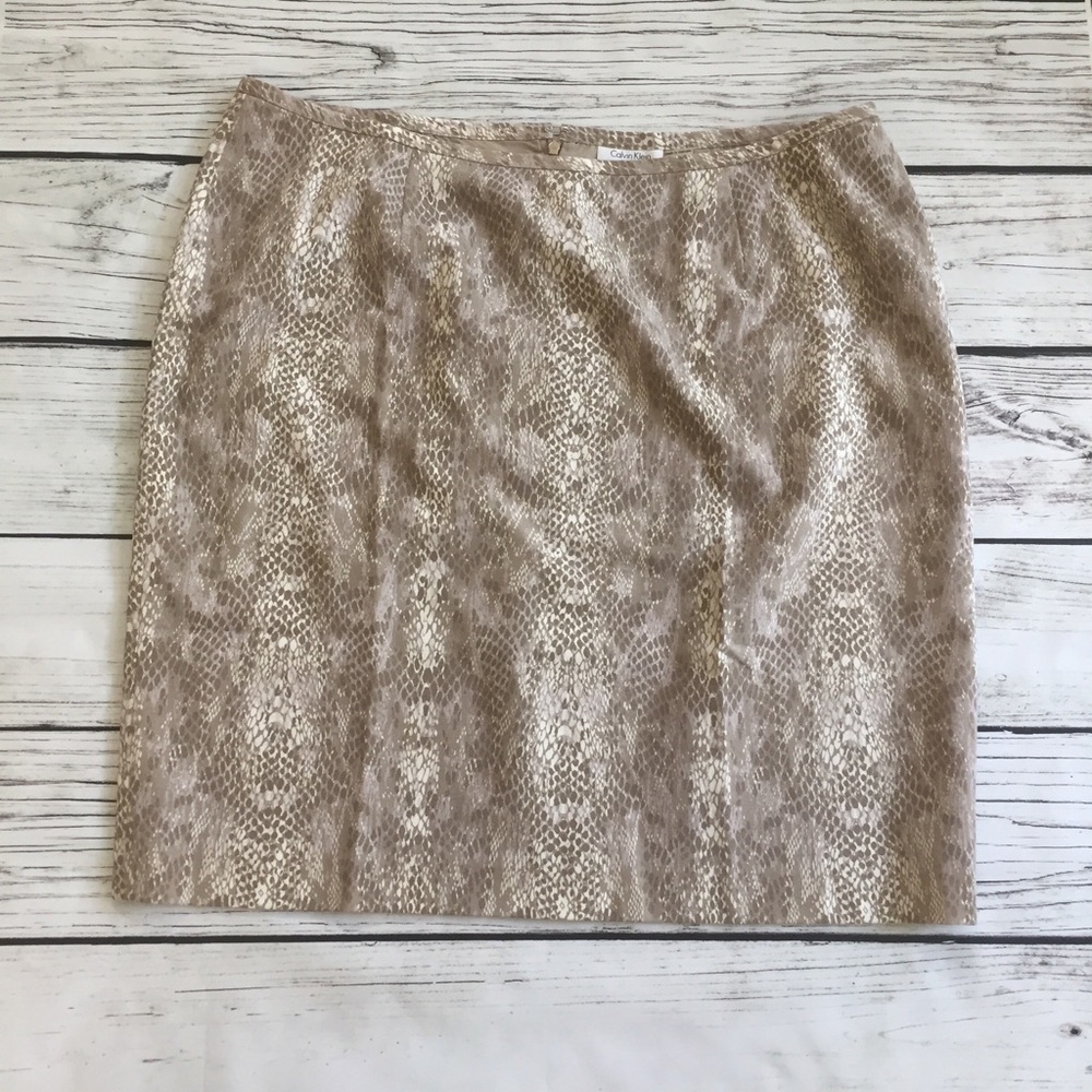 Calvin Klein Reptile Print Skirt Size 20W