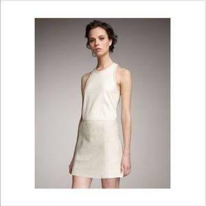 NEW Theory Leather Trim Skirt