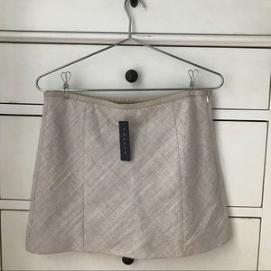 NEW Theory Leather Trim Skirt