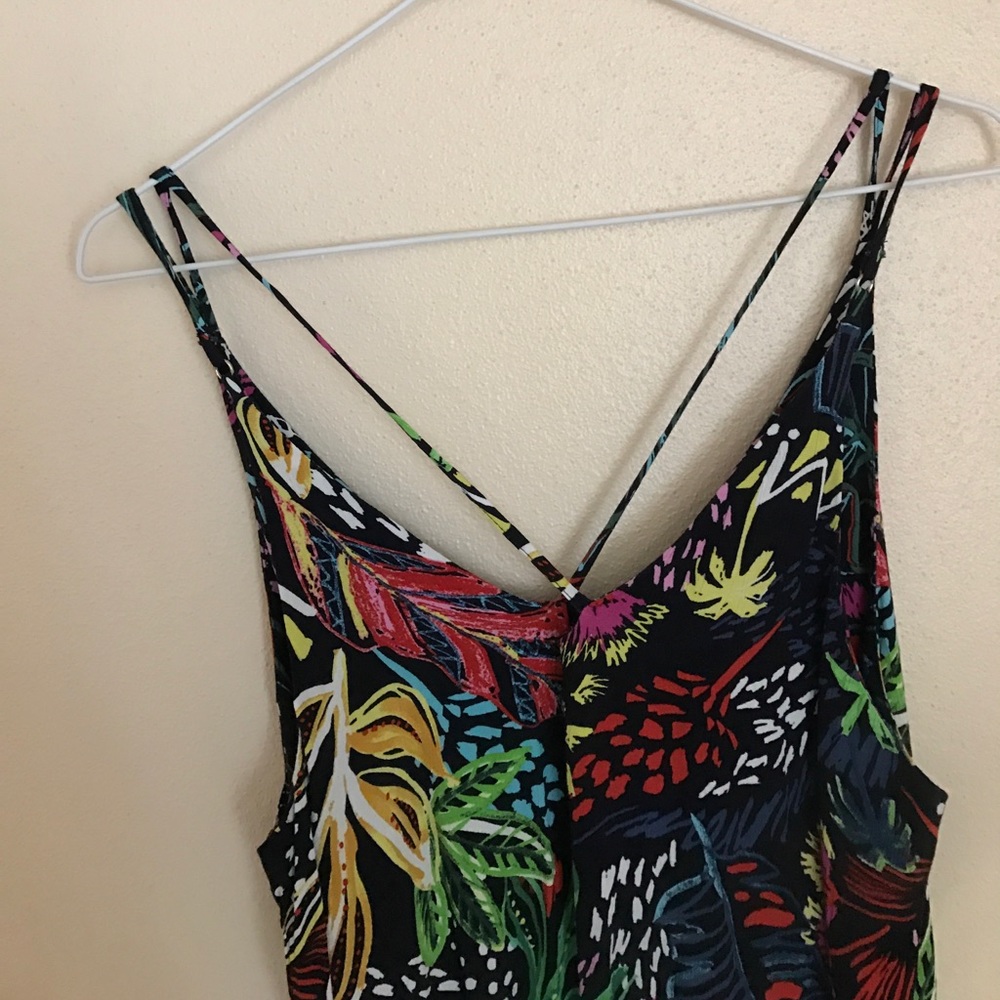 TOPSHOP Tropical Pattern Dress - Picture 3 of 4