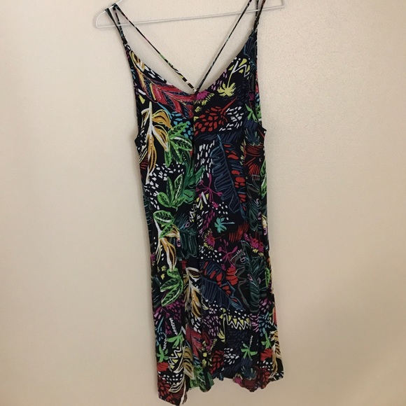 TOPSHOP Tropical Pattern Dress - Picture 2 of 4