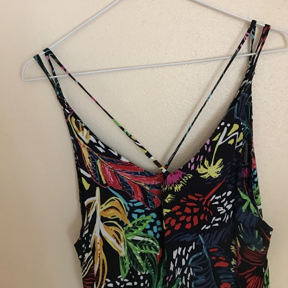 TOPSHOP Tropical Pattern Dress - Picture 3 of 4