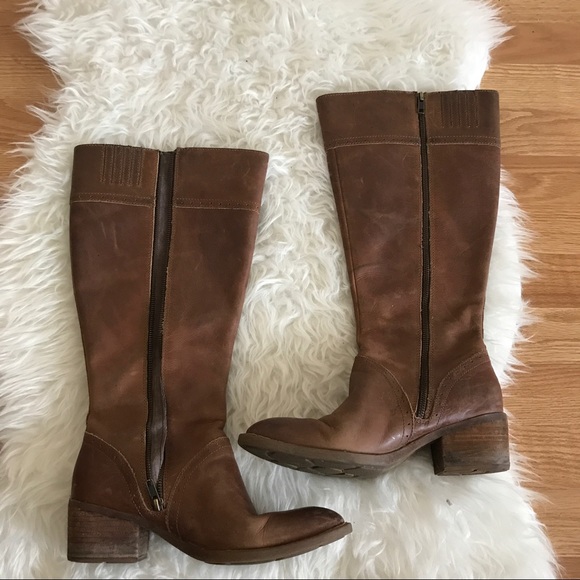 born poly wide calf boots