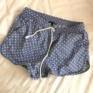 Victoria's Secret Blue Poka Dots Shorts