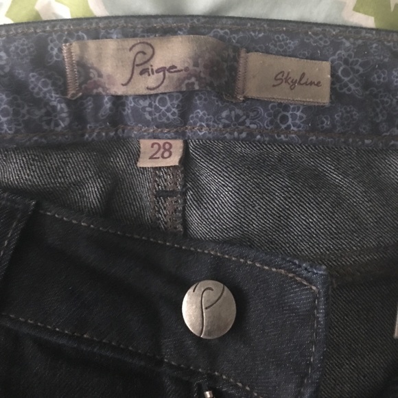 Dark indigo Paige Skyline jeans - Picture 1 of 2