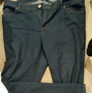 Forever 21 blue skinny jeans, size 18,worn once.