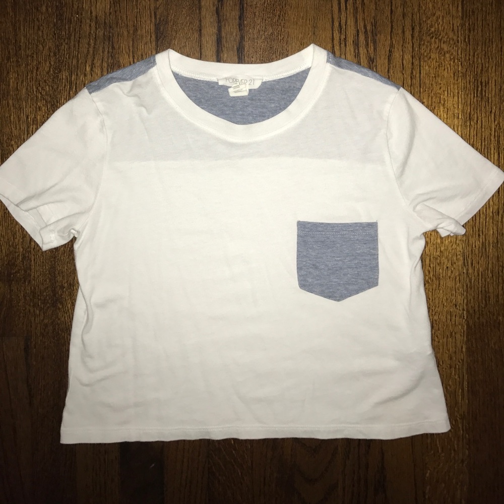 Cropped Pocket Tee