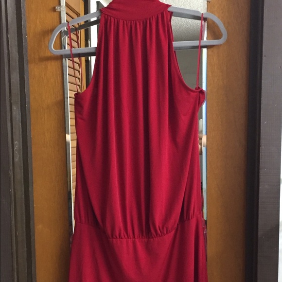 Red Bow Neck Dress - Picture 2 of 2