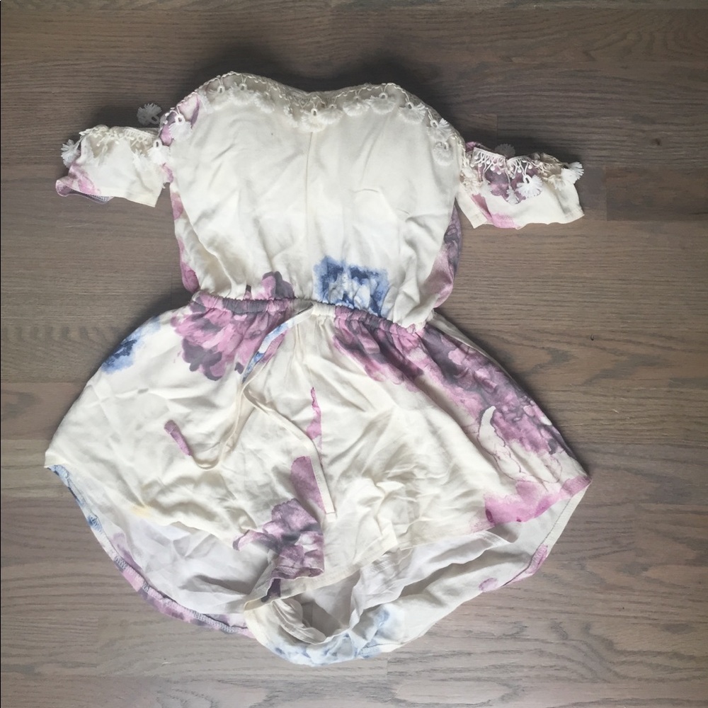 Festival strapless romper