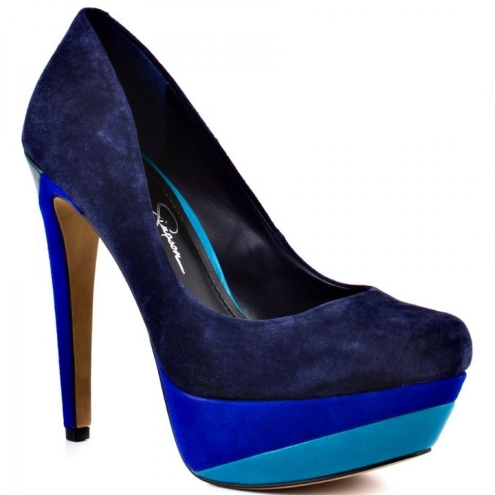 Beijo Patriot Blue Suede Heels