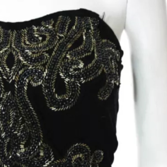 FREE PEOPLE COTTON BEADED SWEETHEART DRESS SZ XS - Picture 3 of 8