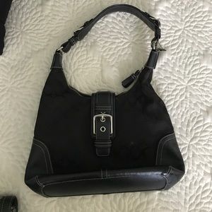 Black coach purse