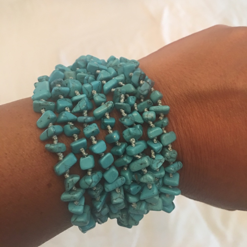 Turquoise look bracelet