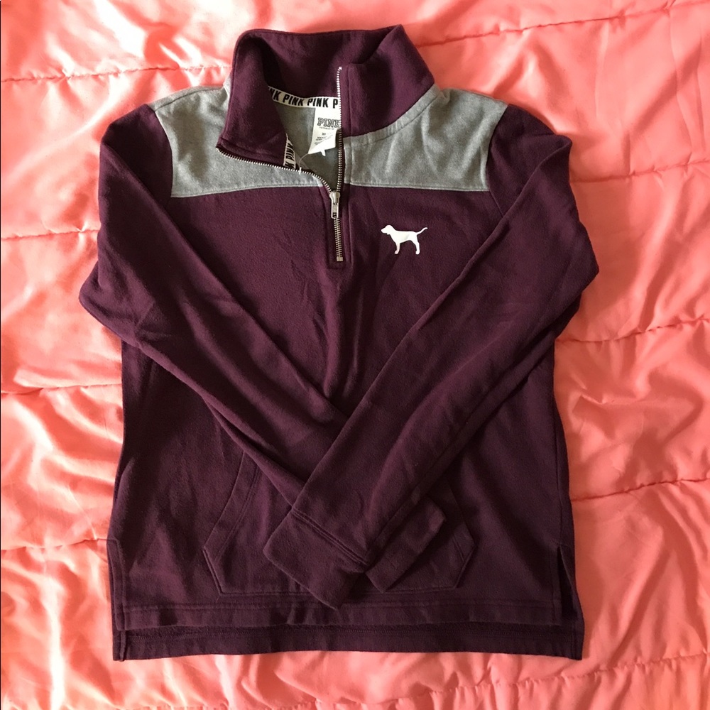 PINK | Burgundy Sweatshirt
