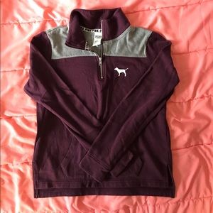 PINK | Burgundy Sweatshirt
