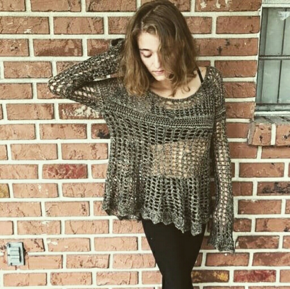 Free People Webbed Sweater