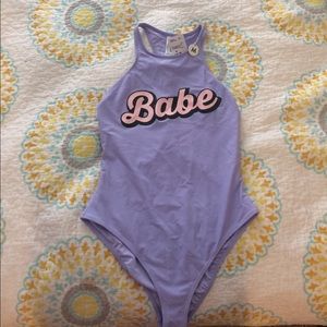 Forever 21 purple bathing suit