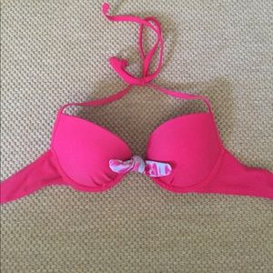 Pink push up bikini top