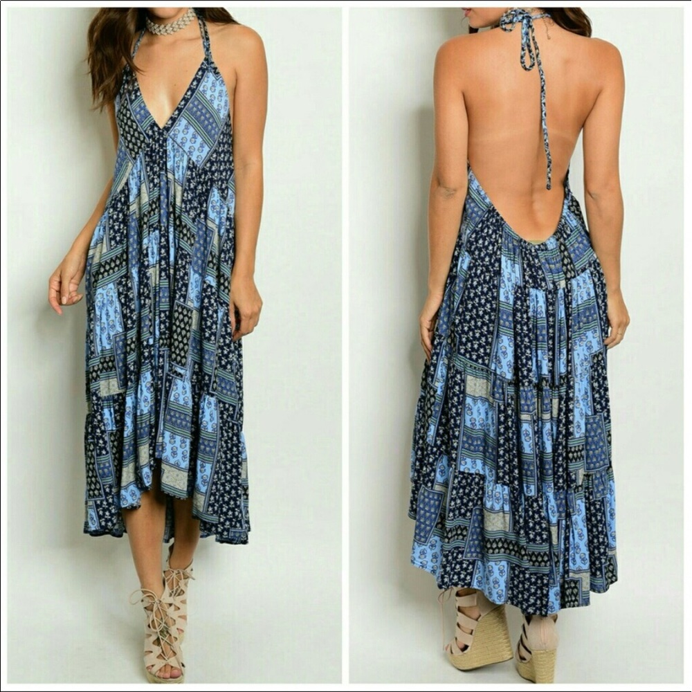 Halter Low Back Dress
