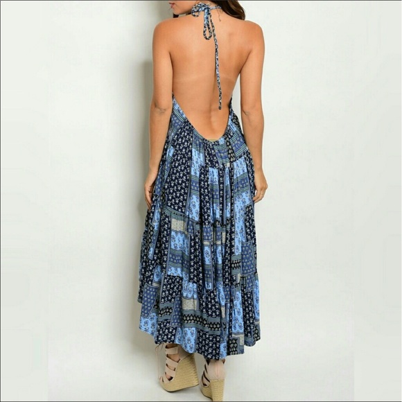 Halter Low Back Dress - Picture 3 of 3