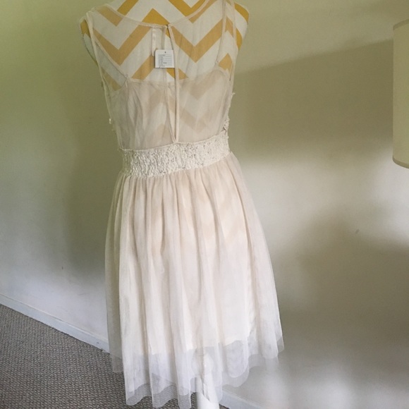 💙🌸Free People Beautiful dress w/ crochet detail - Picture 5 of 5