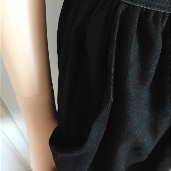 Black Stripe Button Pocket Dress - Picture 4 of 4