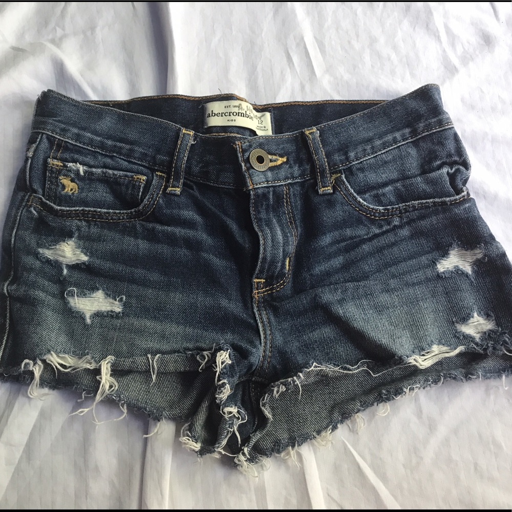 Abercrombie kids jean shorts size 12