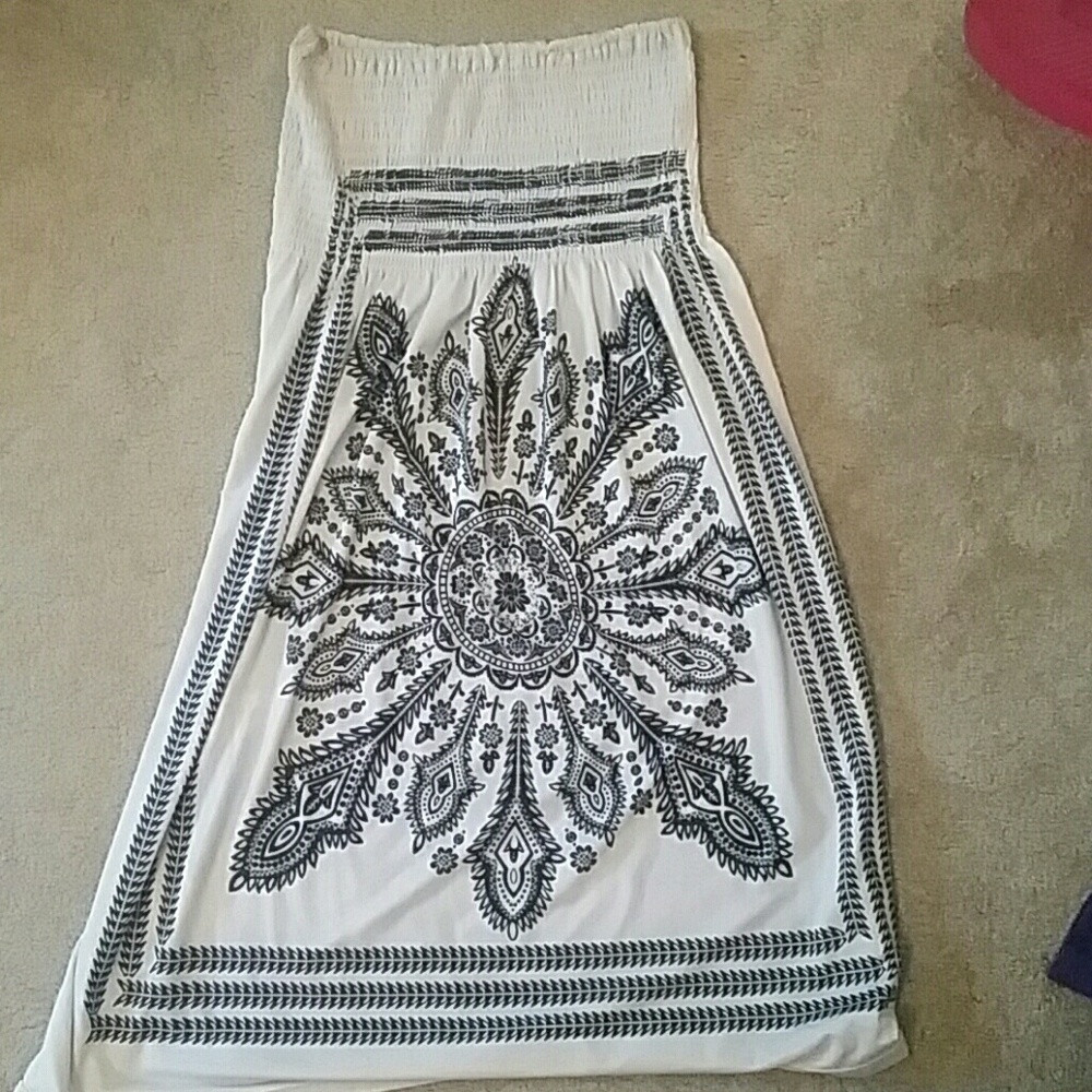 Strapless beach dress