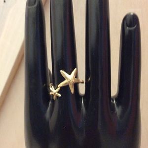 DOUBLE STARFISH RING NWOT