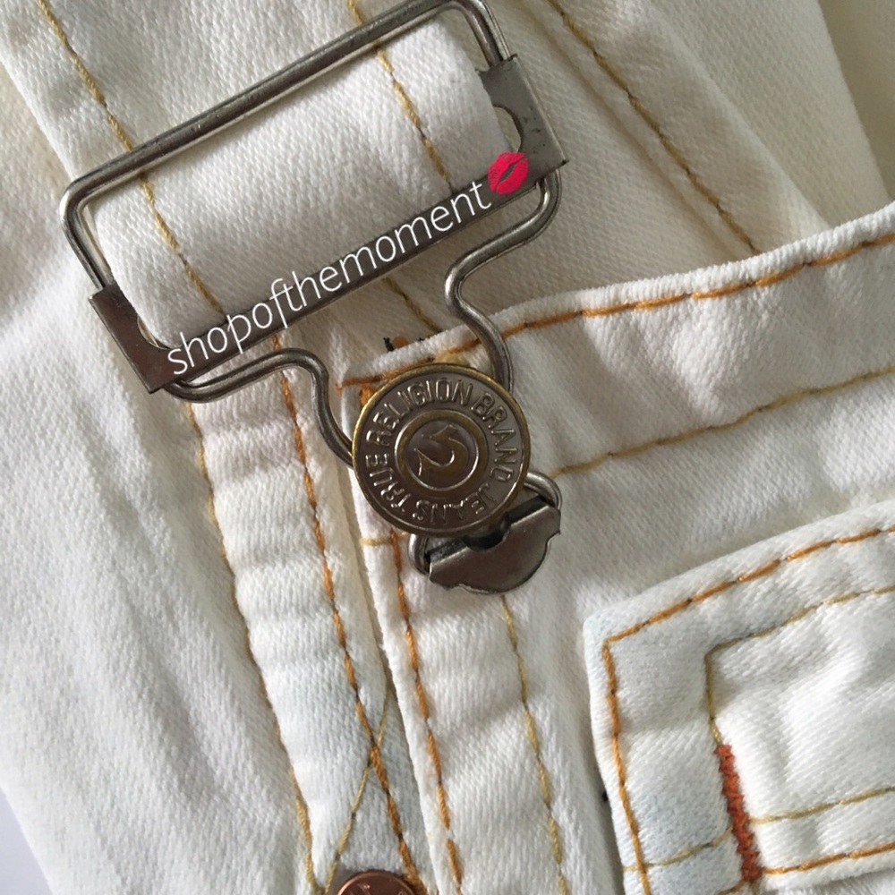 🦄🆕 True Religion ʊ Katie Crop Overalls ʊ - Picture 7 of 8