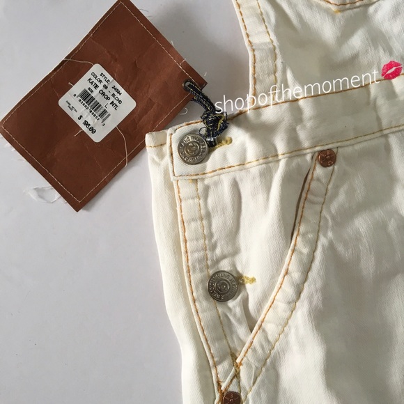 🦄🆕 True Religion ʊ Katie Crop Overalls ʊ - Picture 2 of 8