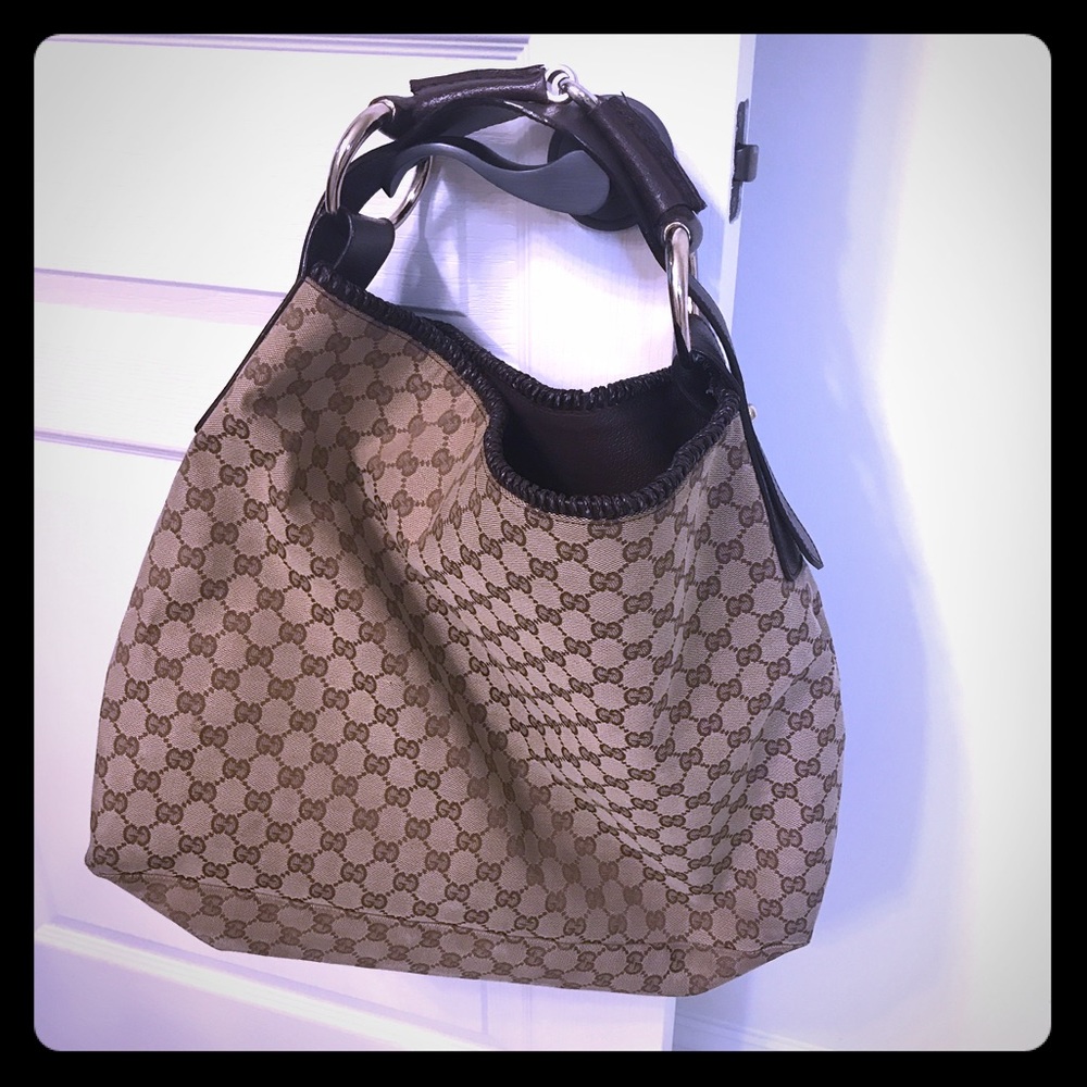 GUCCI Horsebit Hobo XL