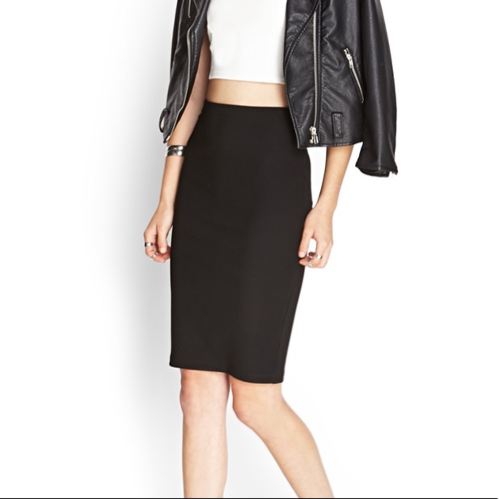 Forever 21 Ribbed Pencil Skirt