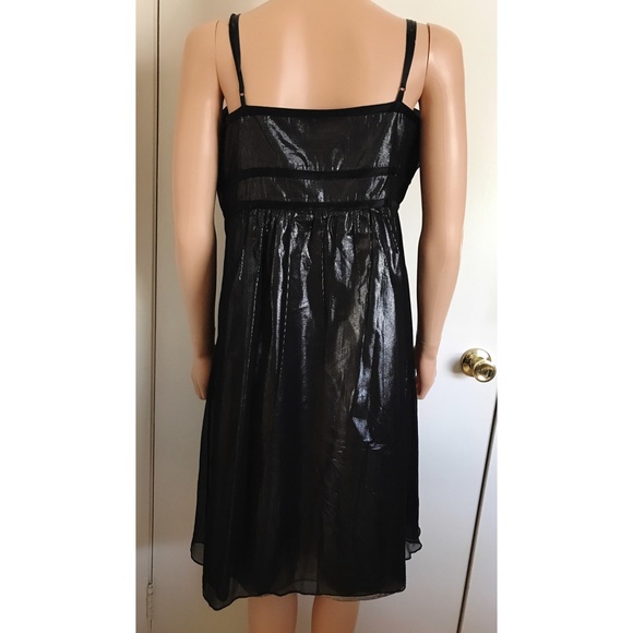 Metallic Grey Event Prom Dress Calvin Klein - Picture 2 of 4