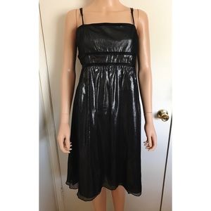 Metallic Grey Event Prom Dress Calvin Klein