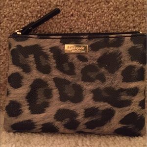Kate spade pouch in leopard print