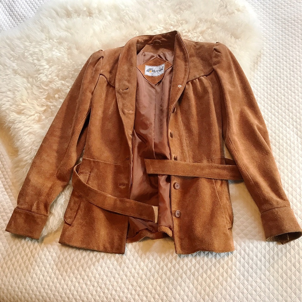 1970s Genuine Leather Jacket - Picture 3 of 7