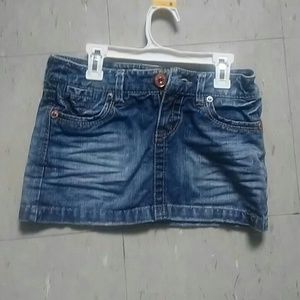 Jean mini-skirt