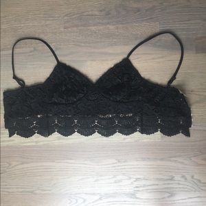 Lace bandea/crop top
