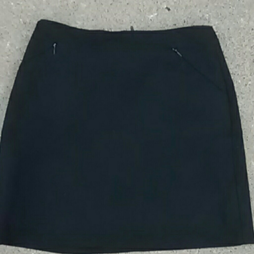 Black mini skirt