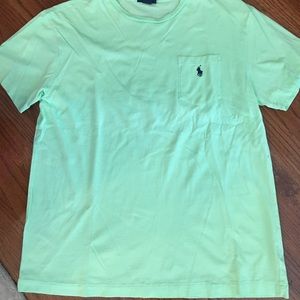 Polo by Ralph Lauren with navy horse on pocket.