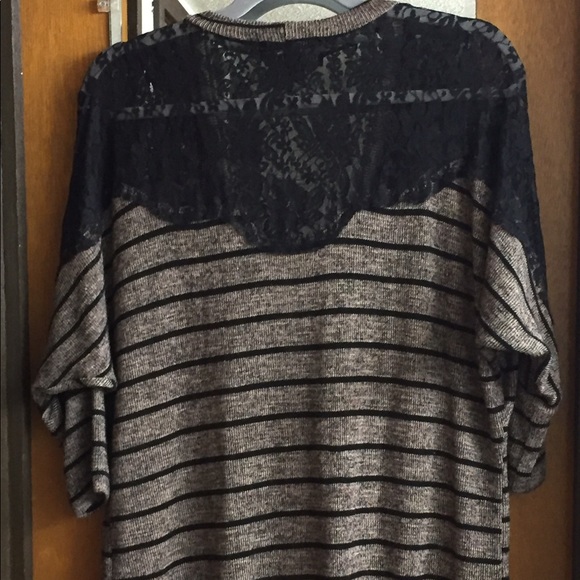 Lace Knit Striped Cardigan - Picture 2 of 2